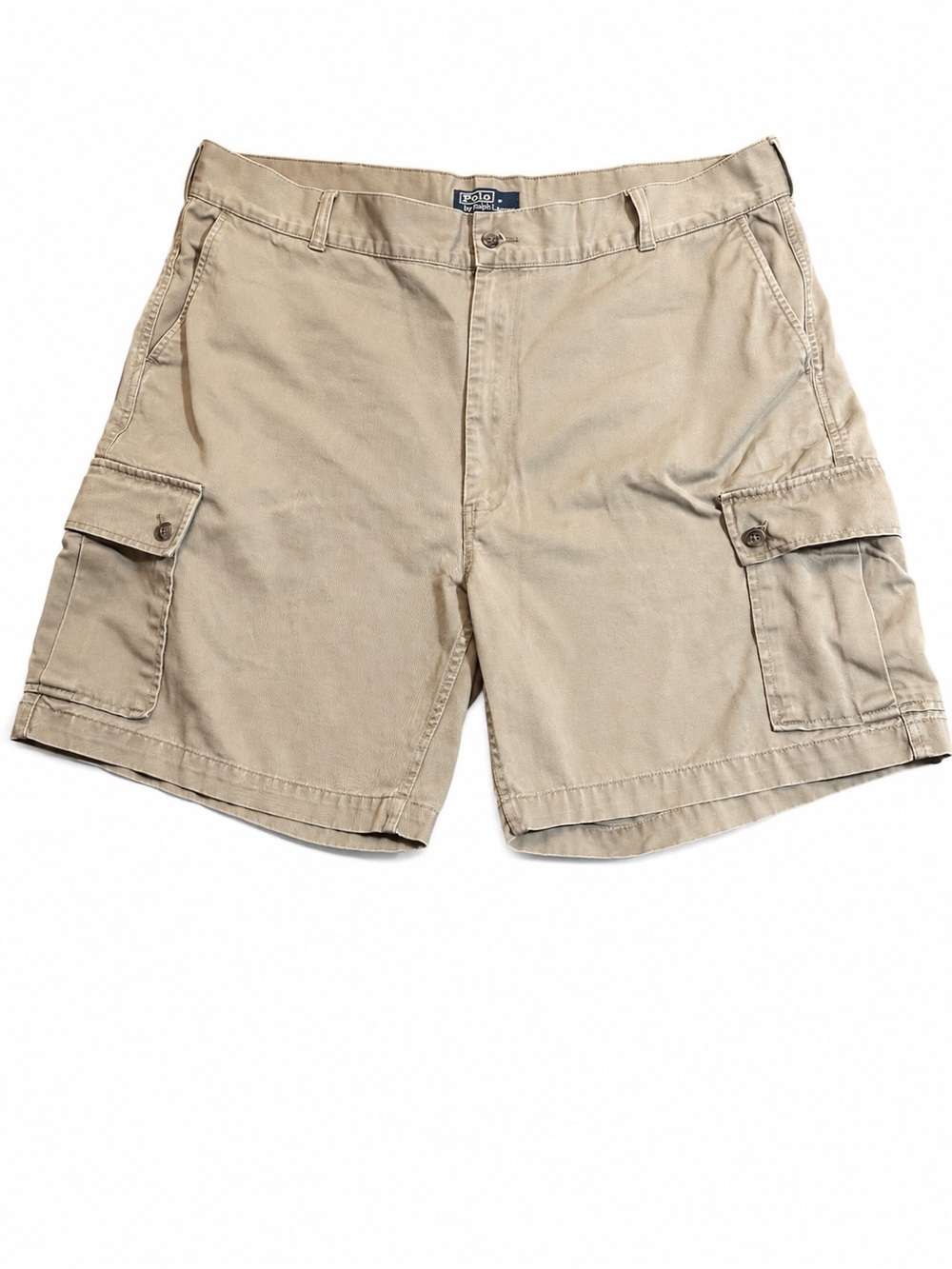 Polo by Ralph Lauren Men’s 42 Khaki Tan Cargo Shorts Cotton Utility Pockets
